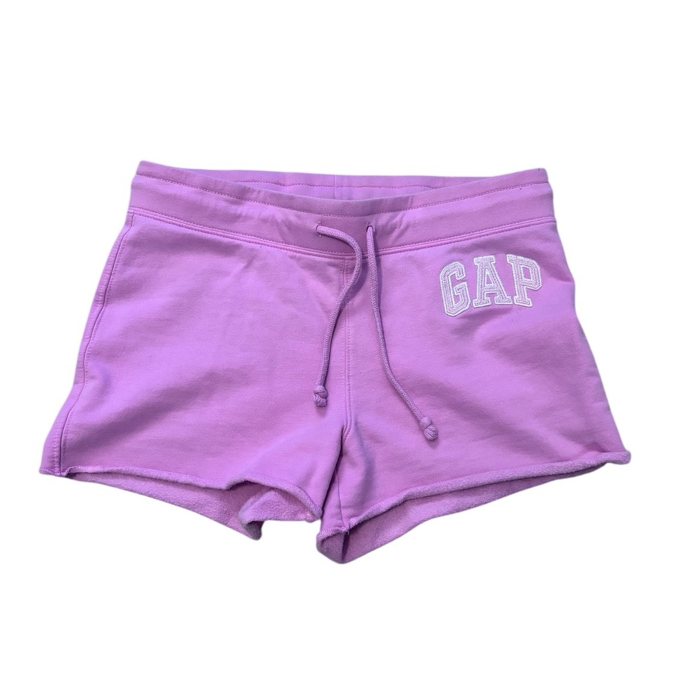 bubblegum pink gap sweat shorts